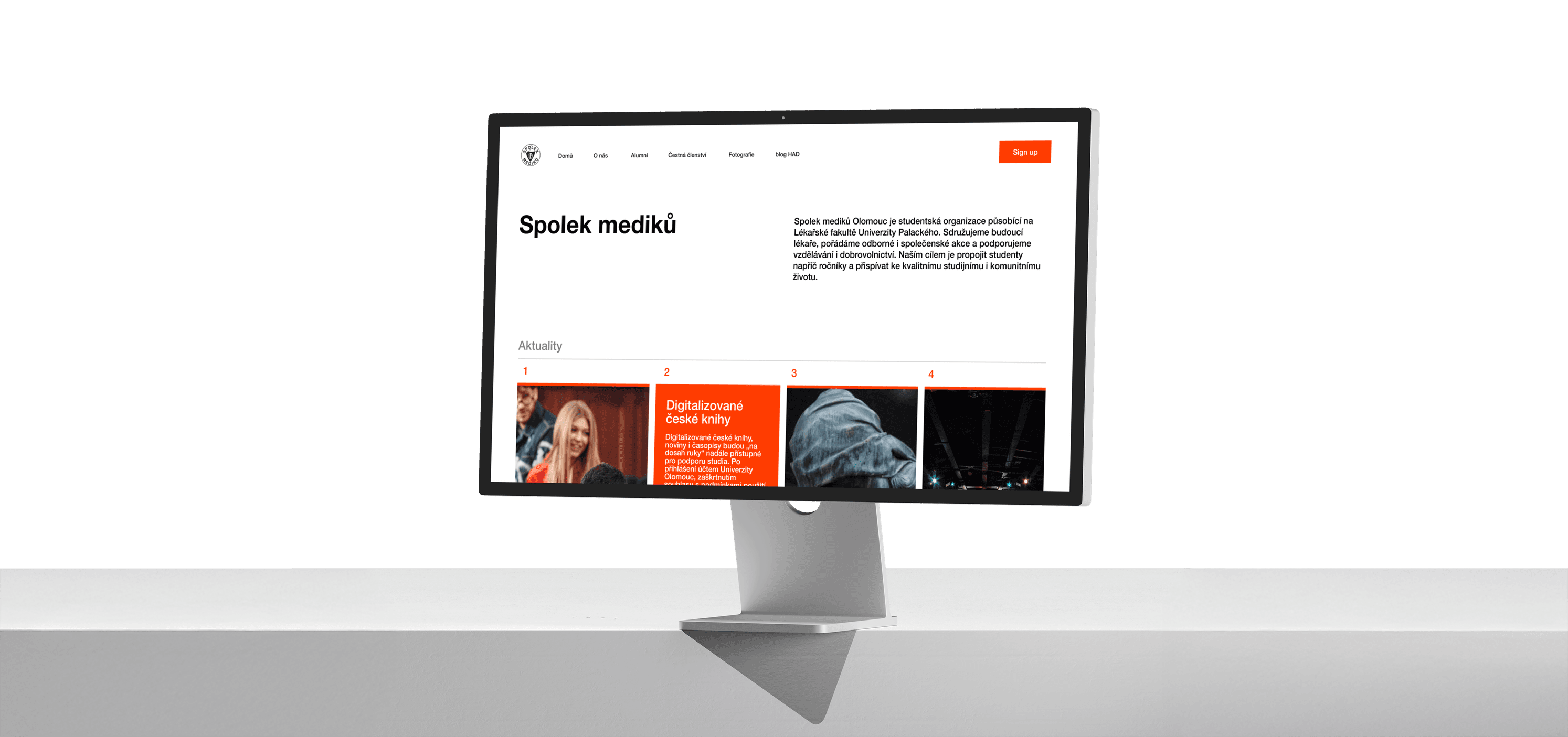 Spolek mediků lékařské fakulty Univerzity Palackého - webový design a digitální strategie portfolio BrandLabs